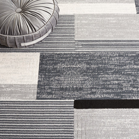 Safavieh Odyssey Ody816G Dark Grey/Black Ivory Rug.