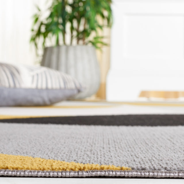 Safavieh Odyssey Ody824G Grey/Gold Black Rug.