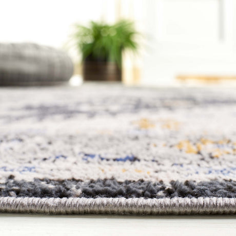 Safavieh Odyssey Ody858G Dark Grey/Blue Gold Rug.