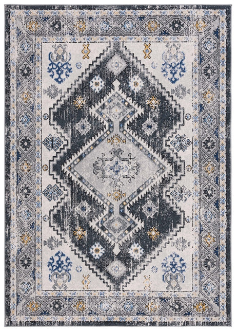 Safavieh Odyssey Ody858G Dark Grey/Blue Gold Rug.