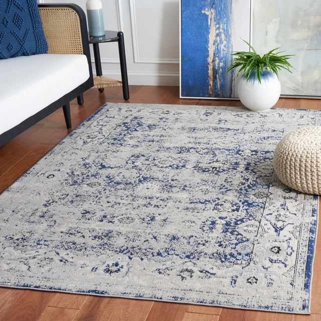 Safavieh Odyssey Ody862H Grey/Navy Rug.