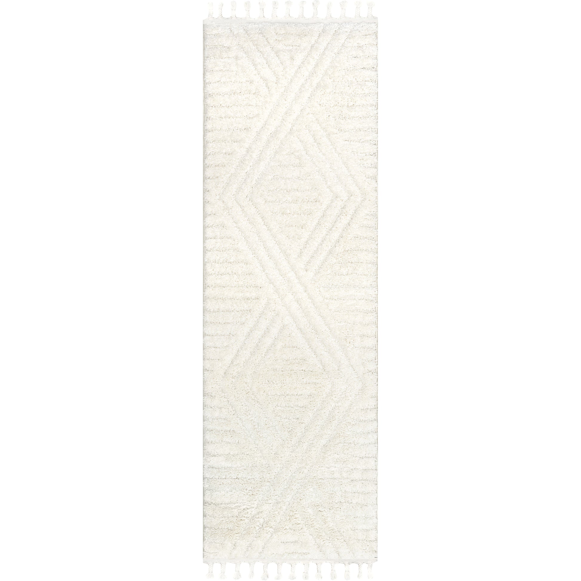 Nuloom Risette Geometric Shag Ozdn19A Beige Area Rug