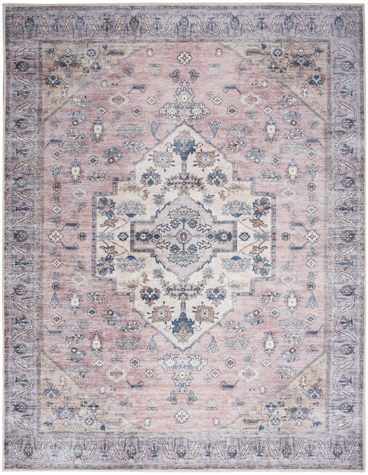 Nourison Grand Washables Grw03 Blush Area Rug