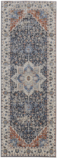 Feizy Kaia Kai39Htf Ivory/Blue/Red Area Rug