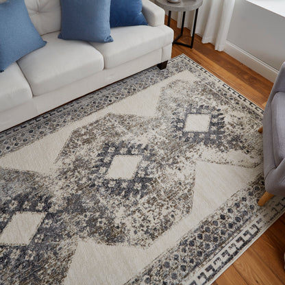 Feizy Kano 86439Ljf Ivory/Taupe/Gray Area Rug