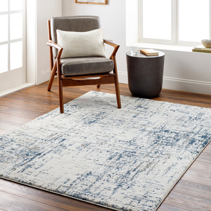 Surya Osaka Okk-2301 Off-White, Light Silver, Metallic - Silver, Slate, Silver Area Rug