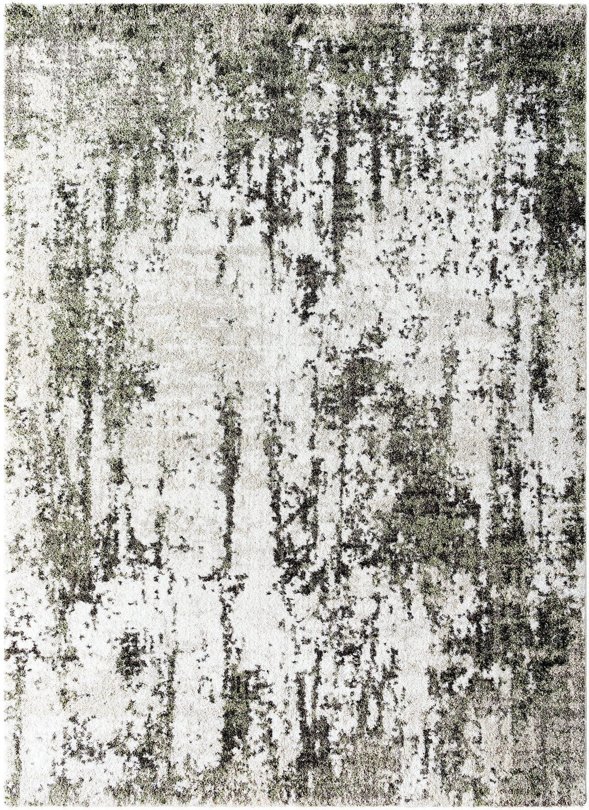 Surya Osaka Okk-2307 Light Grey, Sage, Nickel, Lunar Green, Pale Slate, Jet Black, Ash, Metallic - Silver Rug.