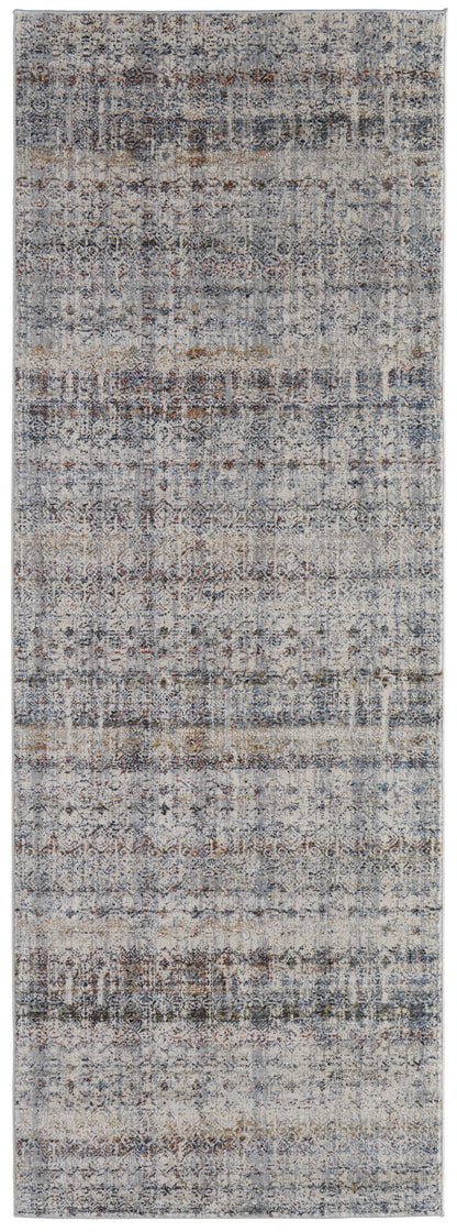 Feizy Kaia Kai39Glf Tan/Ivory/Blue Area Rug