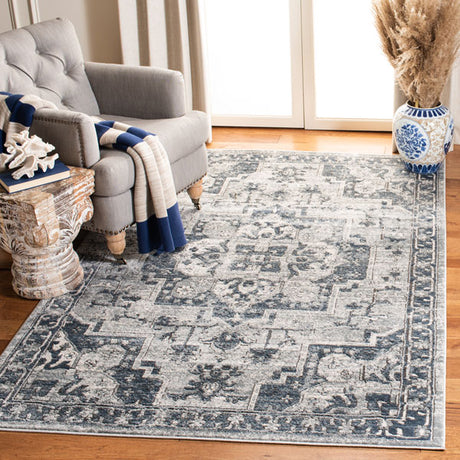 Safavieh Oregon Ore883N Navy/Ivory Rug.