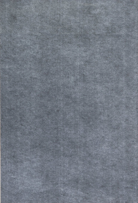 Textured gray rug pad surface, close-up view