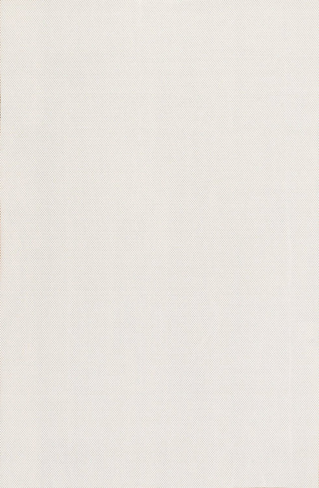 Cream cushioned rug pad surface, fine textured knit backing