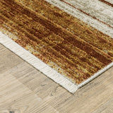 Oriental Weavers Bauer 090R2 Rust/ Gold Rug.