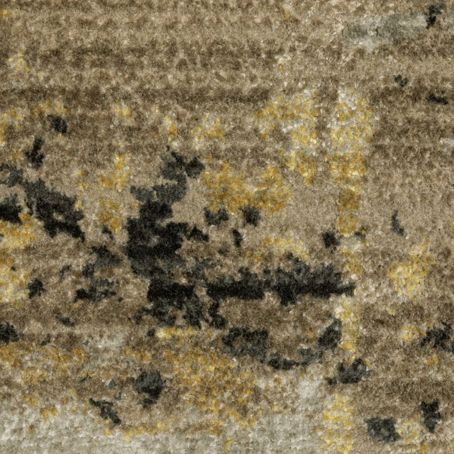 Oriental Weavers Bauer 2061X Gold/ Black Rug.