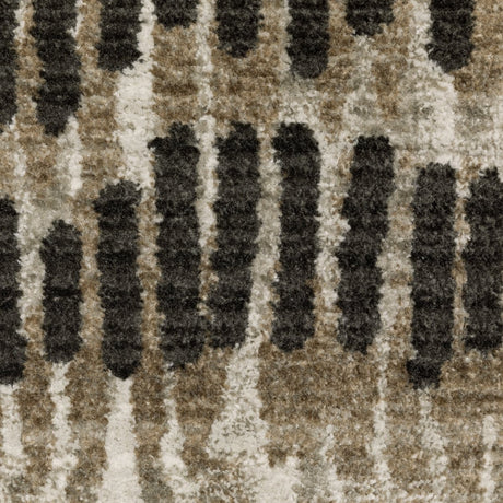 Oriental Weavers Bauer 8120D Beige/ Charcoal Rug.