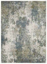 Oriental Weavers Caravan 5090E Blue/ Green Rug.