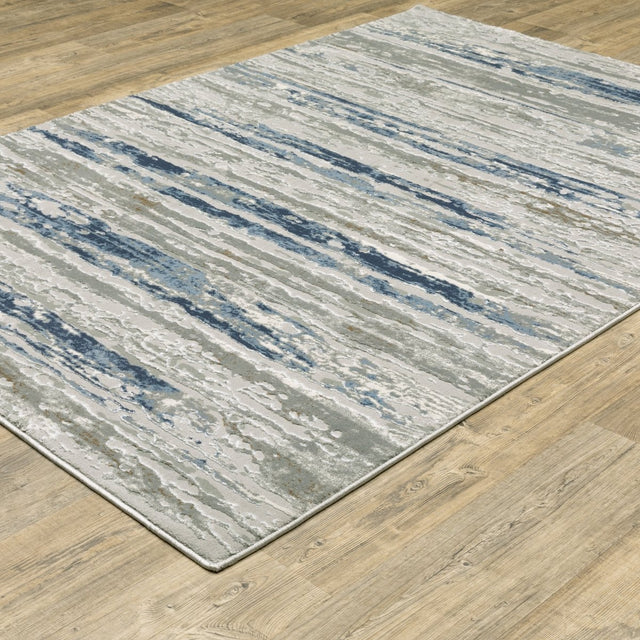 Oriental Weavers Easton 012E3 Beige/ Blue Rug.