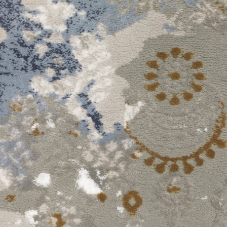 Oriental Weavers Easton 3313Q Beige/ Blue Rug.