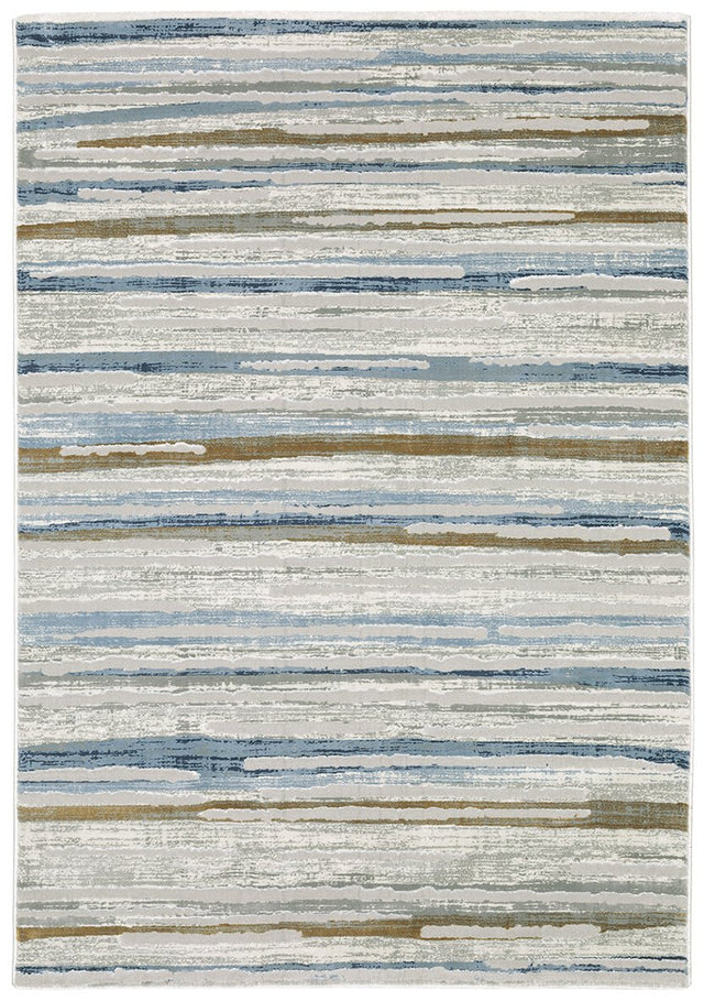 Oriental Weavers Easton 4514E Beige/ Blue Rug.