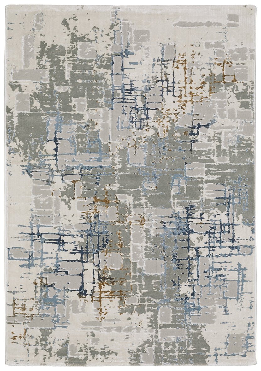 Oriental Weavers Easton 8111X Ivory/ Blue Rug.