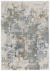 Oriental Weavers Easton 8111X Ivory/ Blue Rug.