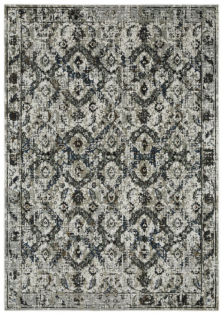 Oriental Weavers Gemini 1003E Charcoal/ Grey Rug.