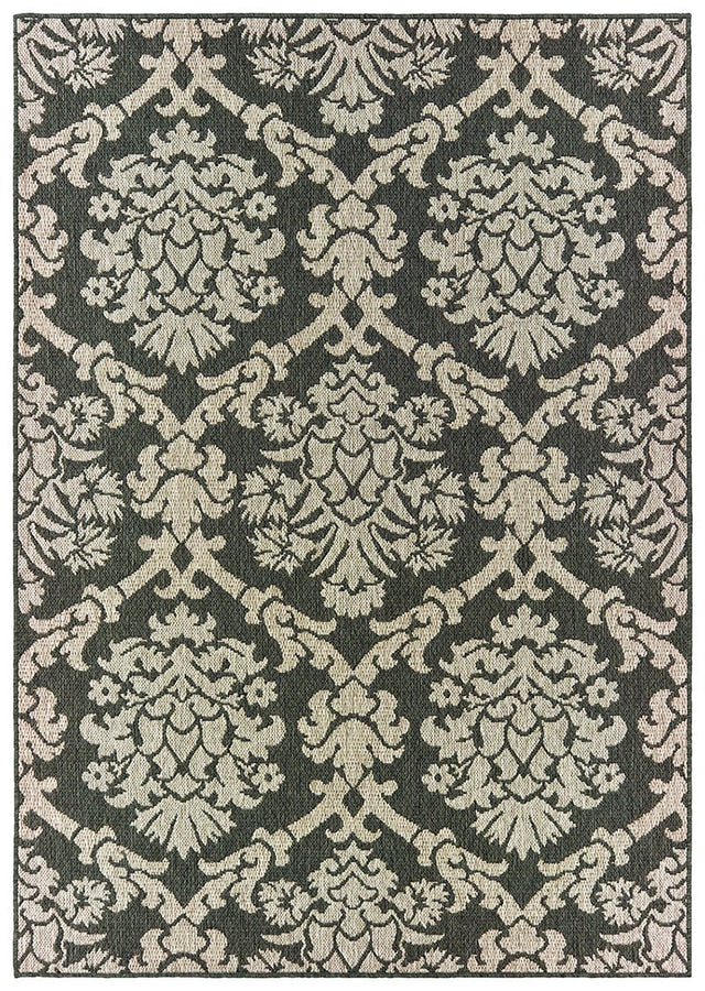 Oriental Weavers Latitude 8020K Grey/ Charcoal Rug.