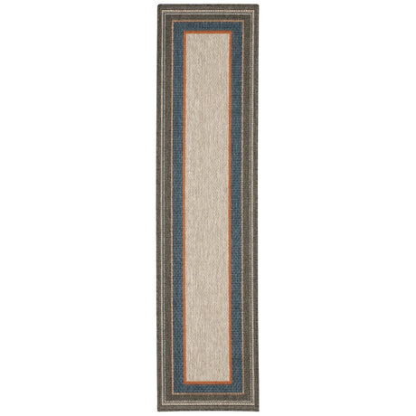 Oriental Weavers Latitude 8021L Grey/ Blue Rug.