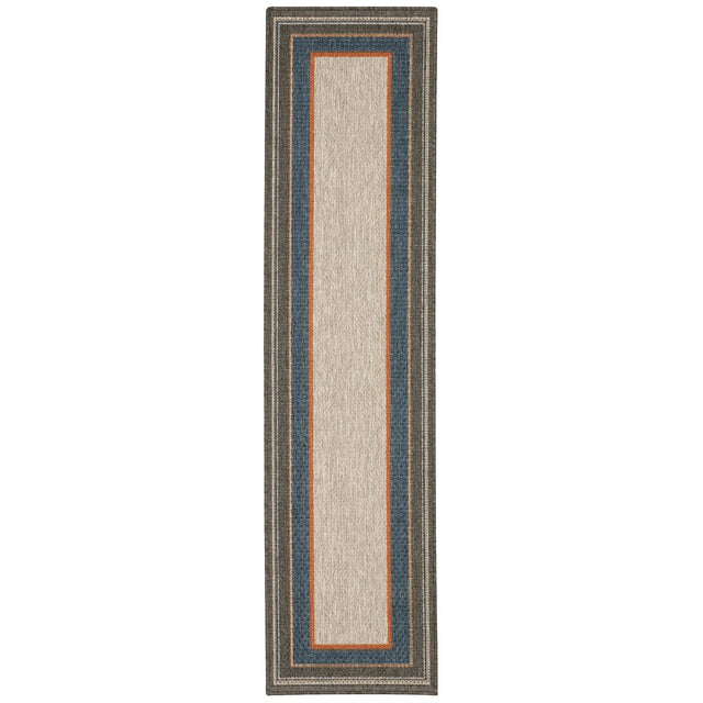 Oriental Weavers Latitude 8021L Grey/ Blue Rug.