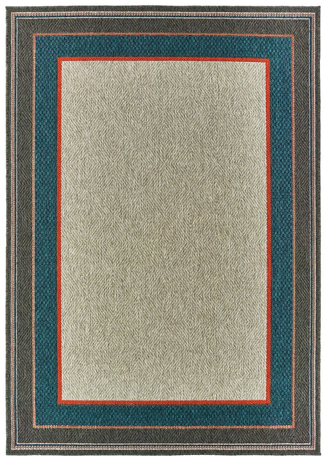 Oriental Weavers Latitude 8021L Grey/ Blue Rug.