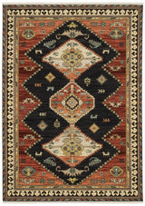 Oriental Weavers Lilihan 051K6 Navy/ Multi Rug.
