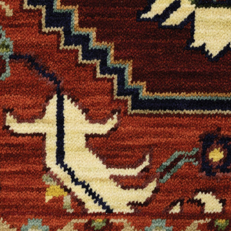 Oriental Weavers Lilihan 5502C Red/ Ivory Rug.