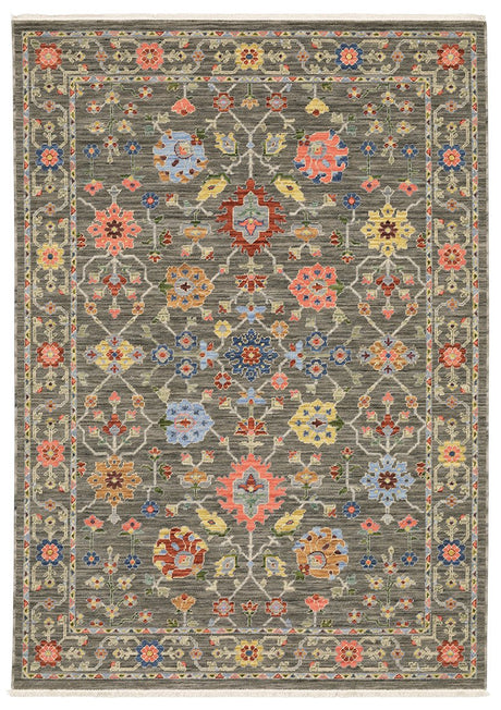 Oriental Weavers Lucca 093K1 Grey/ Multi Rug.