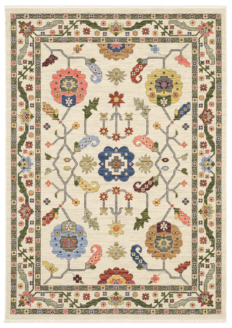Oriental Weavers Lucca 5506W Ivory/ Multi Rug.