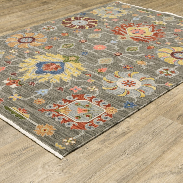 Oriental Weavers Lucca 8111K Grey/ Multi Rug.