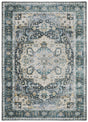 Oriental Weavers Machine Washable Charleston Cha01 Blue/ Ivory Rug.