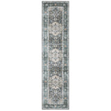 Oriental Weavers Machine Washable Charleston Cha01 Blue/ Ivory Rug.