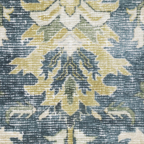 Oriental Weavers Machine Washable Charleston Cha08 Blue/ Gold Rug.