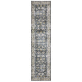 Oriental Weavers Machine Washable Charleston Cha08 Blue/ Gold Rug.