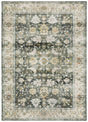 Oriental Weavers Machine Washable Charleston Cha09 Charcoal/ Gold Rug.