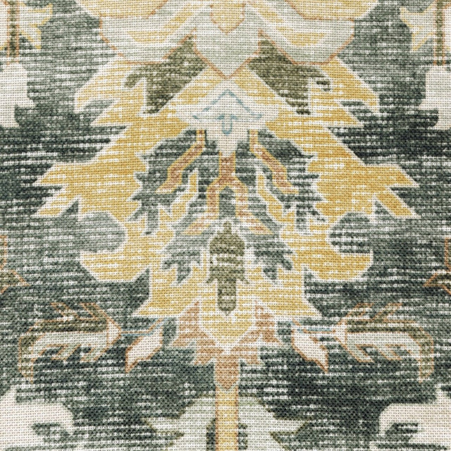 Oriental Weavers Machine Washable Charleston Cha09 Charcoal/ Gold Rug.