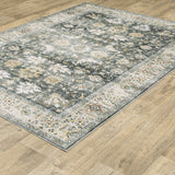 Oriental Weavers Machine Washable Charleston Cha09 Charcoal/ Gold Rug.