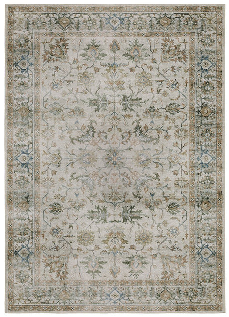 Oriental Weavers Machine Washable Charleston Cha10 Ivory/ Multi Rug.