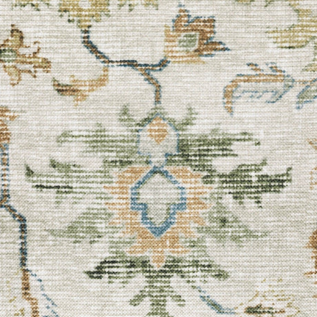 Oriental Weavers Machine Washable Charleston Cha10 Ivory/ Multi Rug.