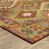 Oriental Weavers Machine Washable Malibu Mal07 Gold/ Multi Rug.