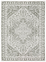 Oriental Weavers Montecito 1101W Grey/ White Rug.
