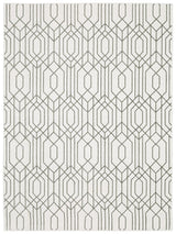 Oriental Weavers Montecito 4158W White/ Grey Rug.