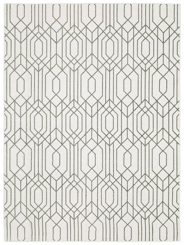 Oriental Weavers Montecito 4158W White/ Grey Rug.