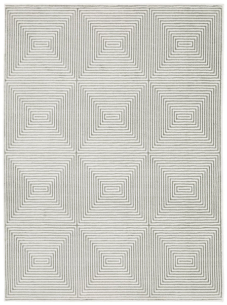 Oriental Weavers Montecito 8111W Grey/ White Rug.