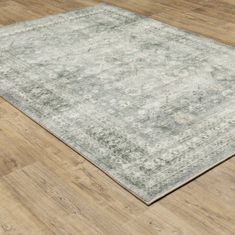 Oriental Weavers Savoy 28106 Blue/ Ivory Rug.