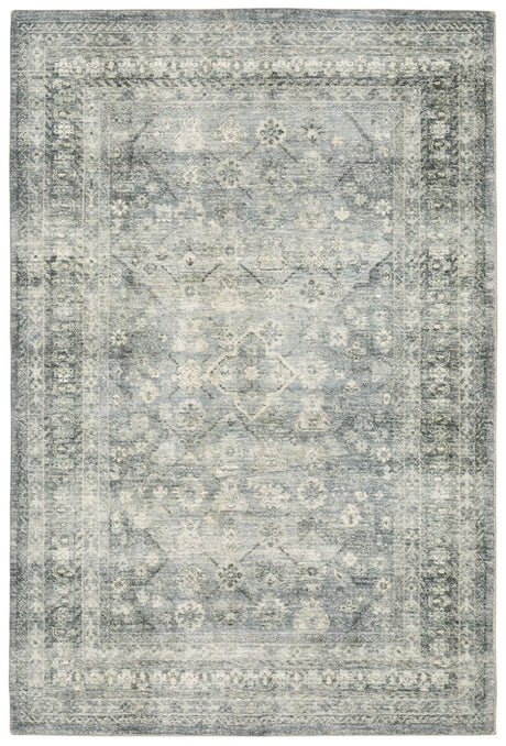 Oriental Weavers Savoy 28106 Blue/ Ivory Rug.